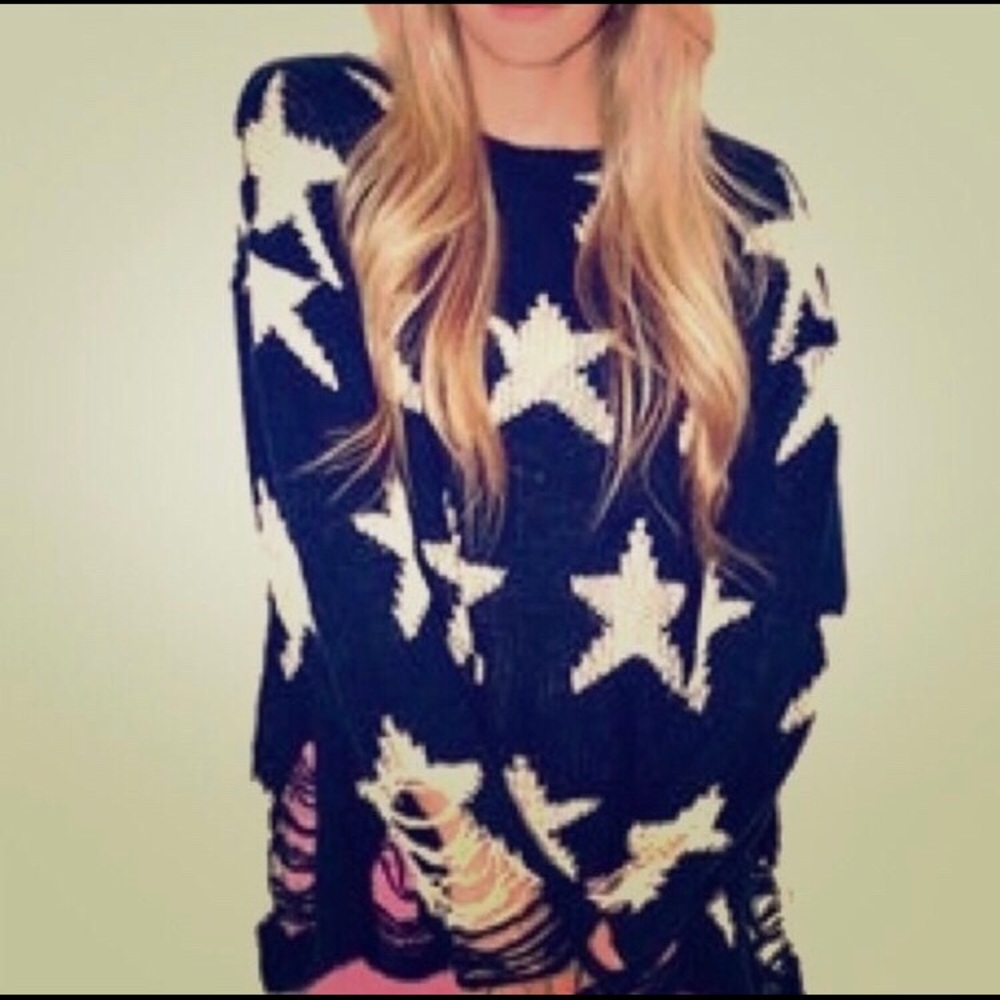 Wildfox Seeing Stars Kids 7/8 Sweater